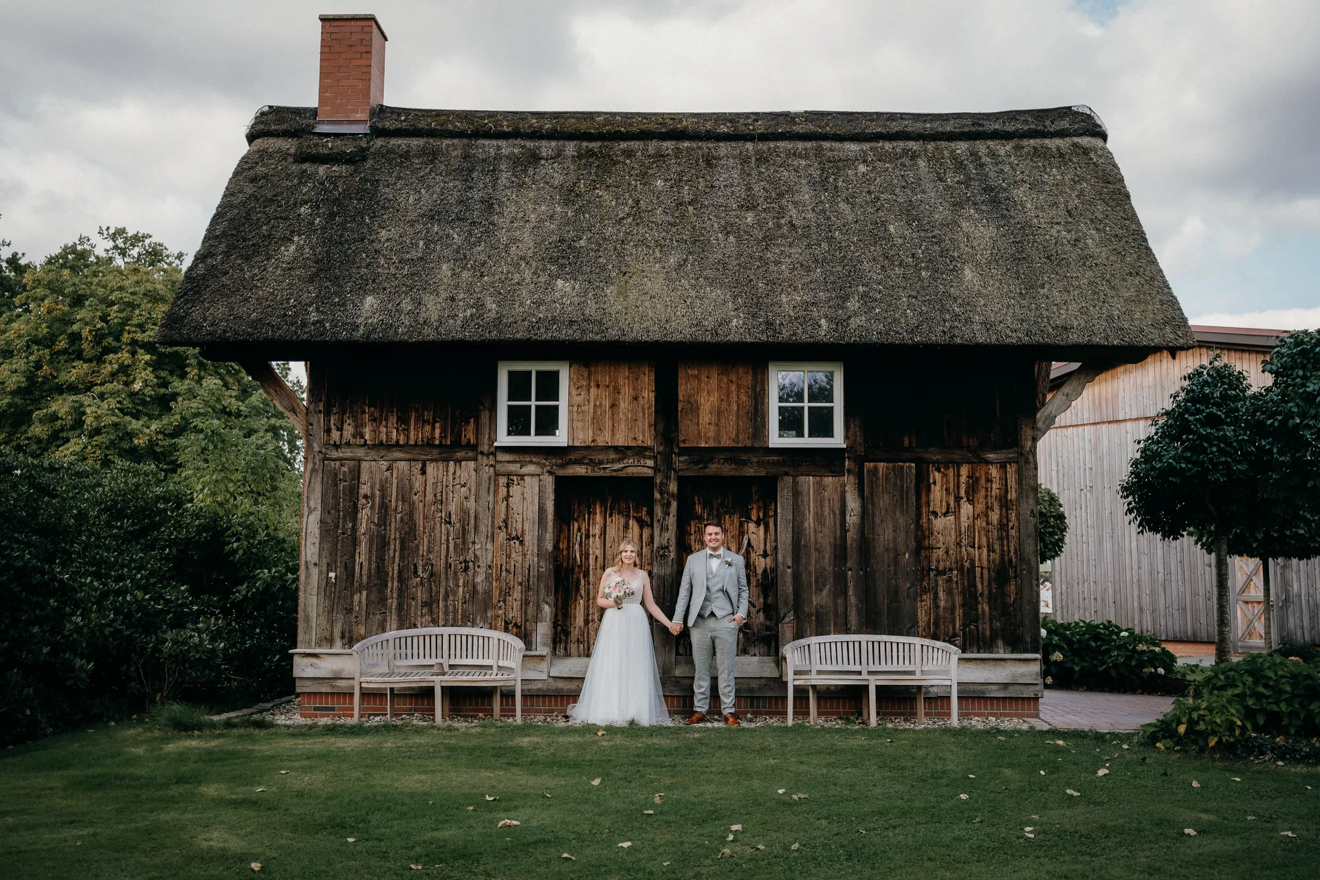 Hochzeitsfotos am Eggershof Soltau – Hochzeitsfotograf Lüneburger Heide Caro & Marc